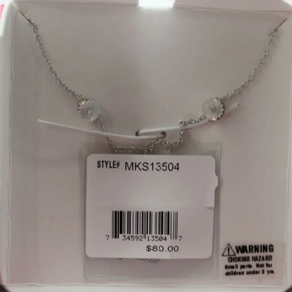 Sterling Silver Purple Crystal Star Necklace and Earring Set